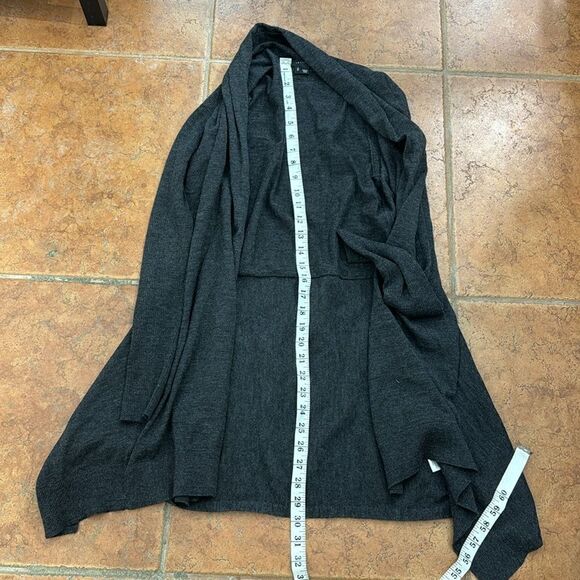 Theory Womens Gray Wool open front Cardigan Sweater size SP - Picture 9 of 9
